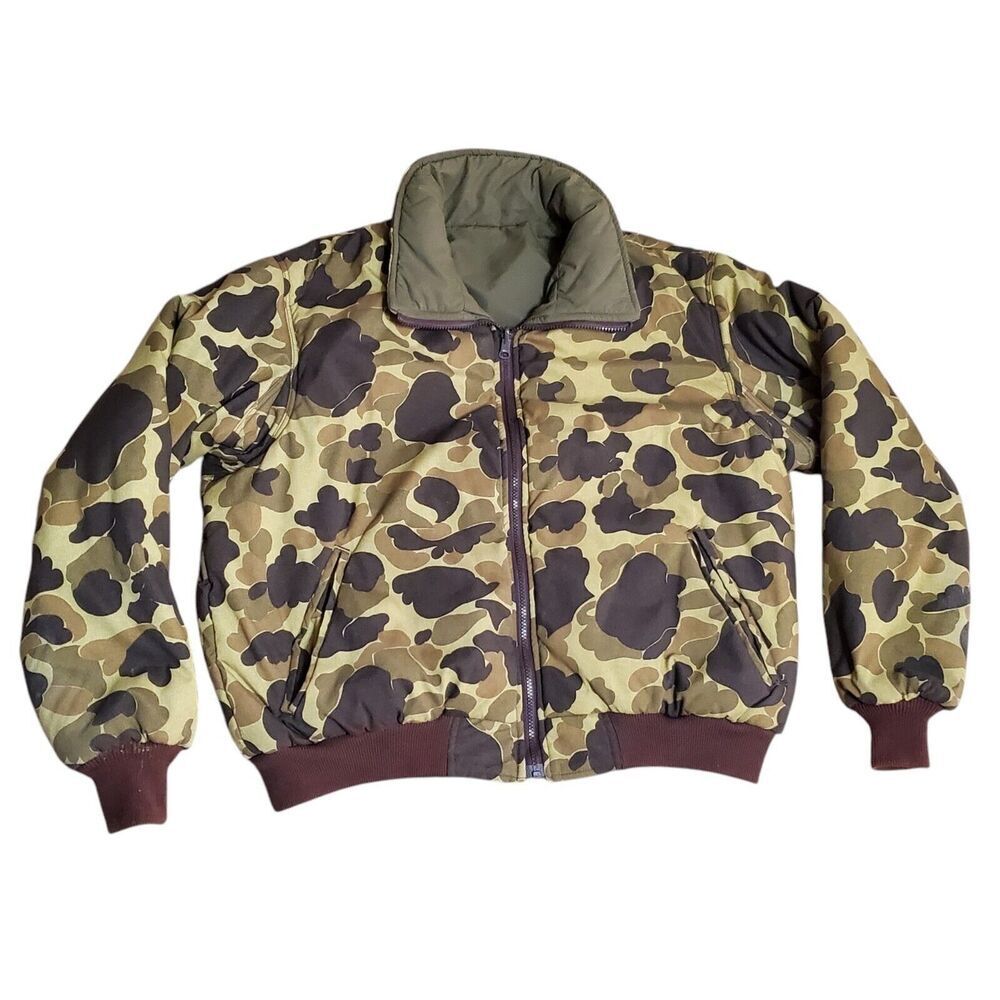 Vintage Remington Reversible Army Bomber Jacket Gore-Tex Thermolite Sz XL